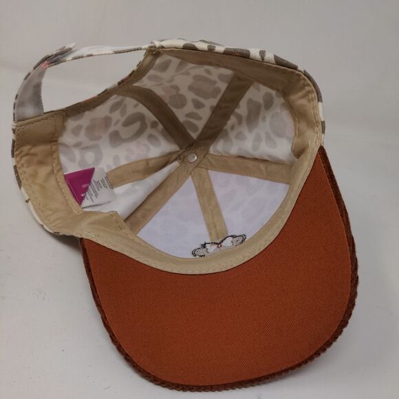 Disney Junior Girl's Minnie Mouse Strapback Hat Multicolor OS Leopard Print - Picture 7 of 9